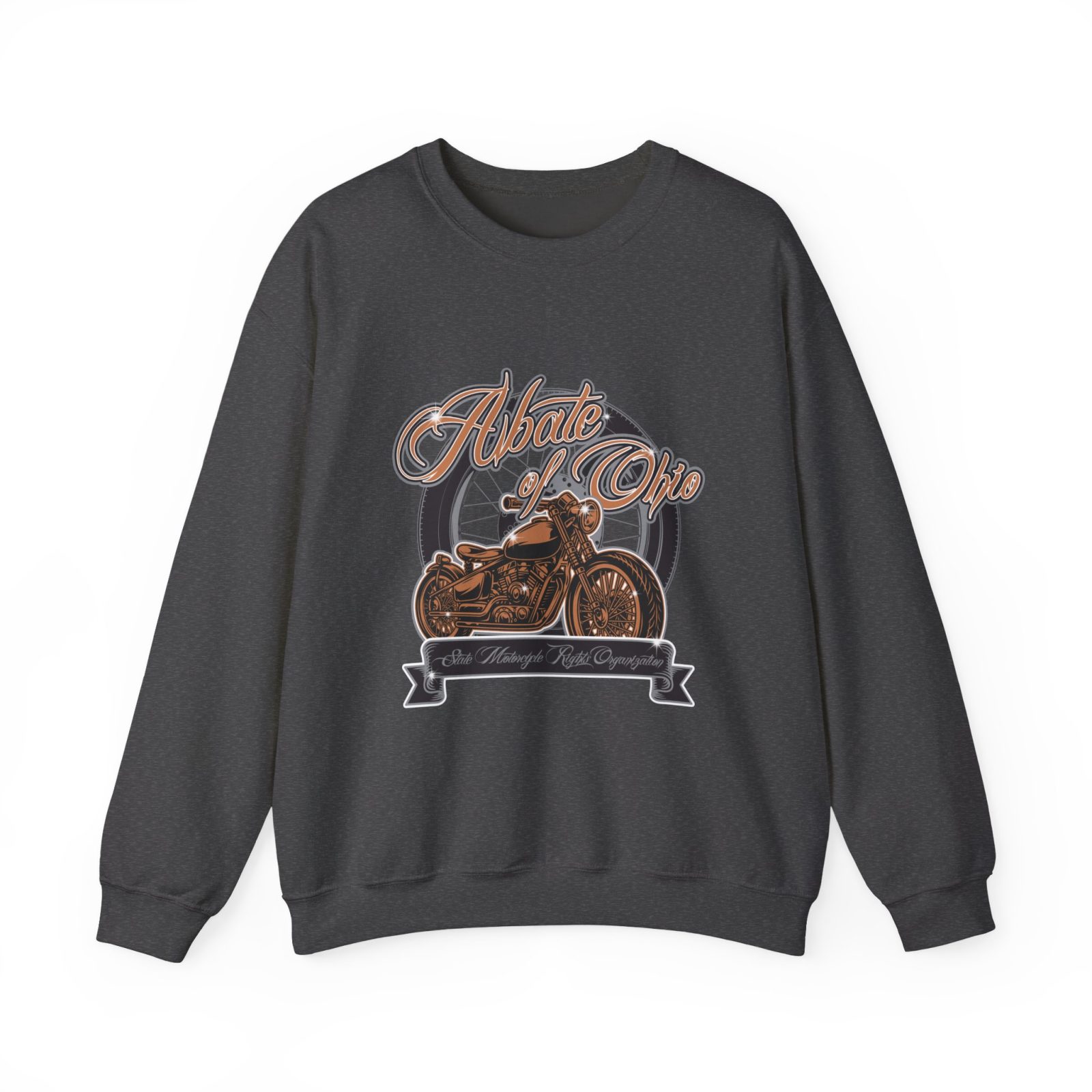Motorcycle Crewneck Sweatshirt — "I Vote Motorcycle" Vintage Biker Pullover